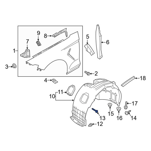 Fender Liner Screw