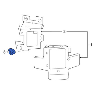 Genesis OE - Blind Spot Detection System Warning Sensor Nut