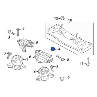 Genesis OE - Engine Mount Nut