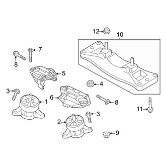 Genesis OE - Engine & Transmission Mounting (RWD 2.5L)