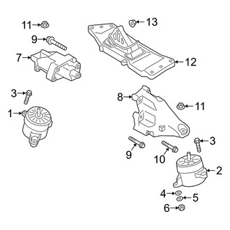 Genesis OE - Engine & Transmission Mounting (AWD 2.0L Automatic Tr)