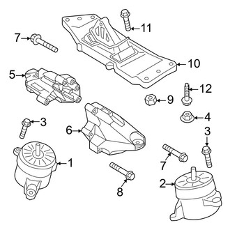 Genesis OE - Engine & Transmission Mounting (AWD 2.5L)