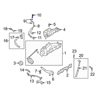 Genesis OE - Right Upper Turbocharger Oil Line Bolt
