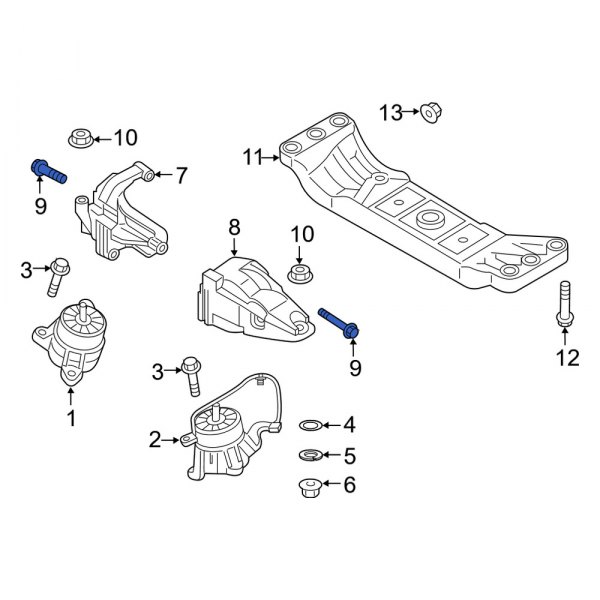 Engine Mount Bolt