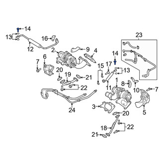 Genesis OE - Right Upper Turbocharger Oil Line Bolt