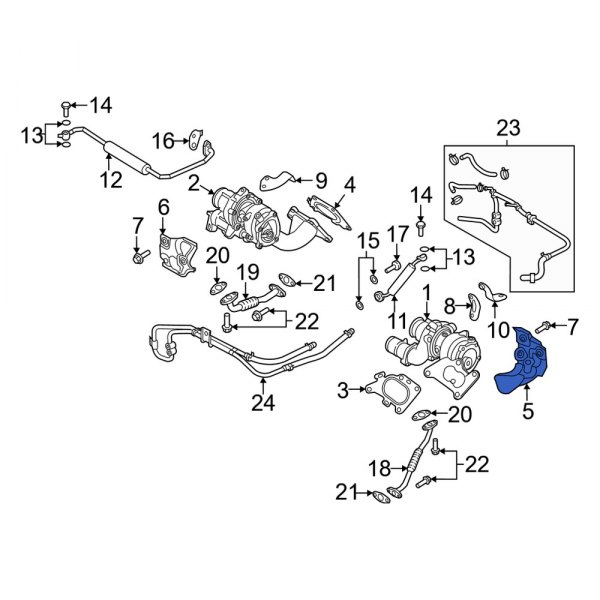 Turbocharger Mount Heat Shield