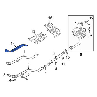 Genesis OE - Front Right Floor Pan Heat Shield