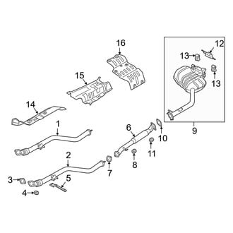 Genesis OE - Exhaust System - Exhaust Components (2.0L)