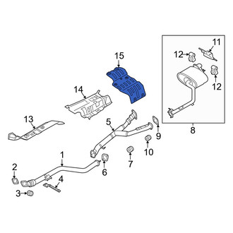 Genesis OE - Rear Right Floor Pan Heat Shield