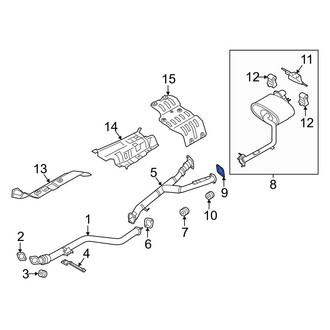 Genesis OE - Rear Exhaust Muffler Gasket