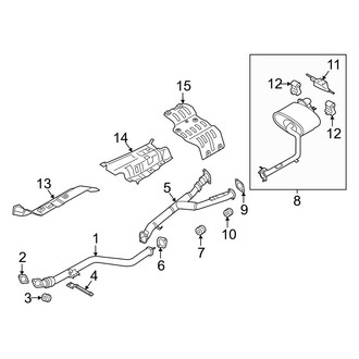 Genesis OE - Exhaust System - Exhaust Components (2.5L)