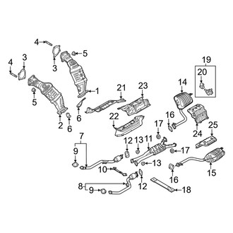 Genesis OE - Exhaust System - Exhaust Components (3.3L)