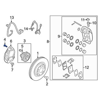 Genesis OE - Axle Hub Mounting Bolt