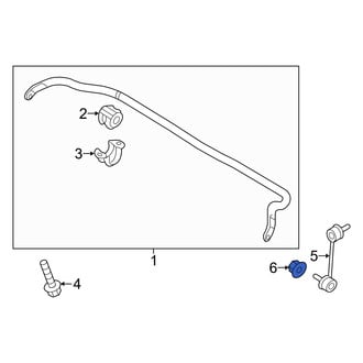 Genesis OE - Suspension Stabilizer Bar Link Nut