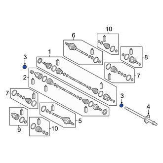Genesis OE - Front CV Joint Nut
