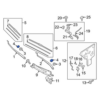 Genesis OE - Wiper Arm Cap