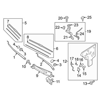 Genesis OE - Windshield - Wiper & Washer Components