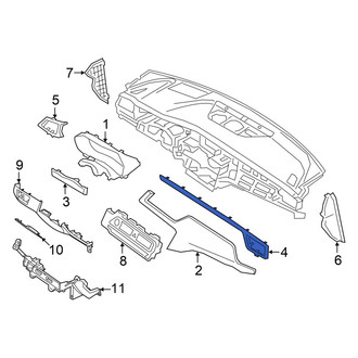 Genesis OE - Right Instrument Panel Molding