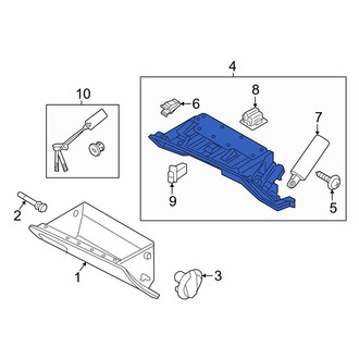Genesis OE - Front Glove Box Housing
