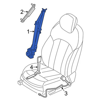 Genesis OE - Front Right Seat Belt Lap and Shoulder Belt