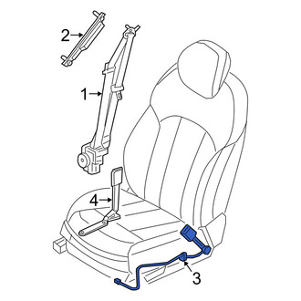 Genesis OE - Rear Seat Belt Receptacle