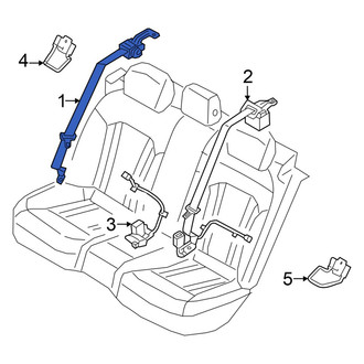 Genesis OE - Front Left Seat Belt Lap and Shoulder Belt