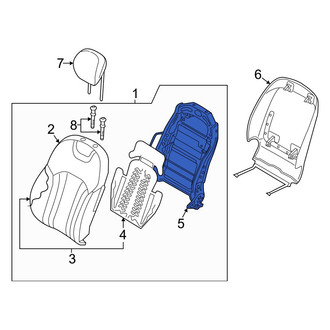 Genesis OE - Front Right Seat Back Frame