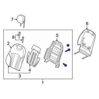 Genesis OE - Front Left Seat Back Assembly