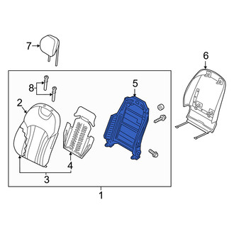 Genesis OE - Front Left Seat Back Frame