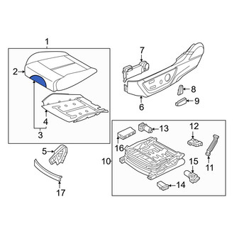 Genesis OE - Front Left Seat Cushion Foam