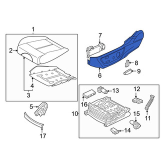 Genesis OE - Front Left Outer Seat Trim Panel