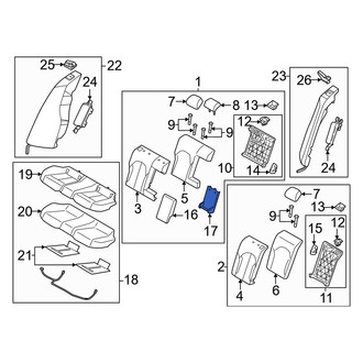 Genesis OE - Rear Seat Armrest Cover