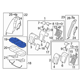 Genesis OE - Rear Seat Cover
