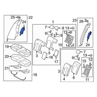 Genesis OE - Rear Right Seat Air Bag