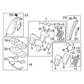 Genesis OE - Rear Right Seat Belt Guide