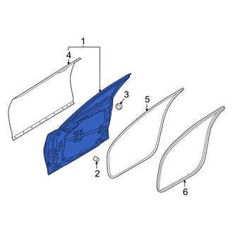 Genesis OE - Front Right Door Shell
