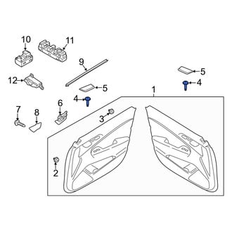 Genesis OE - Front Door Interior Trim Panel Screw