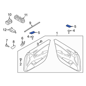 Genesis OE - Front Left Door Interior Trim Panel Cap