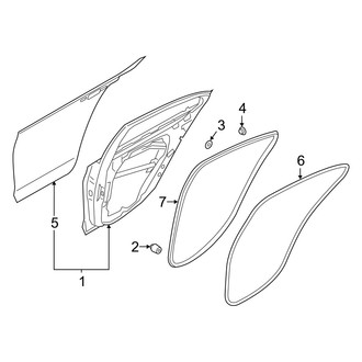 Genesis OE - Rear Door - Door & Components
