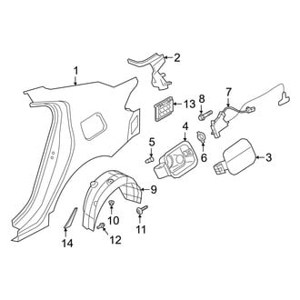Genesis OE - Quarter Panel - Exterior Trim