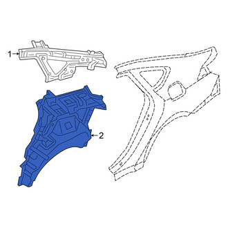 Genesis OE - Rear Left Inner Quarter Panel Reinforcement