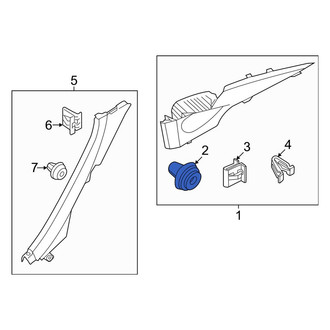 Genesis OE - Quarter Panel Trim Panel Clip