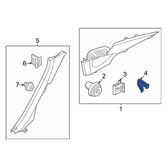 Genesis OE - Quarter Panel Trim Panel Clip