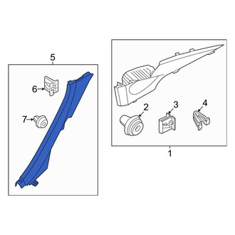 Genesis OE - Right Body C-Pillar Trim Panel