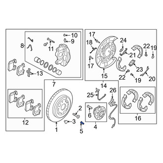 Genesis OE - Axle Hub Mounting Bolt