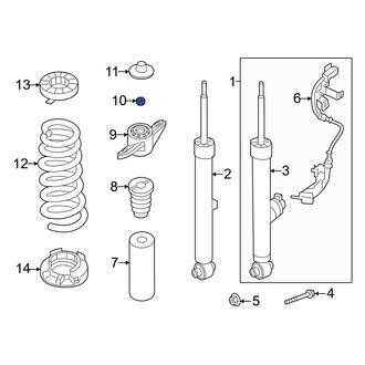 Genesis OE - Upper Suspension Shock Absorber Nut