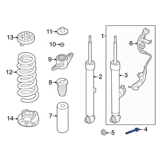 Genesis OE - Lower Suspension Shock Absorber Bolt