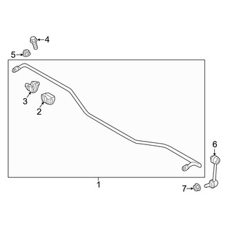 Genesis OE - Rear Suspension - Stabilizer Bar & Components (Base / Elite / Prestige / Sport)