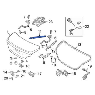 Genesis OE - Rear Trunk Lid Lift Support