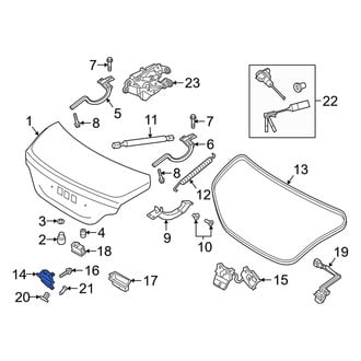 Genesis OE - Rear Deck Lid Latch